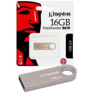 Llave Maya / Pen Drive Kingston SE9 – 16GB, USB 2.0, Metálica