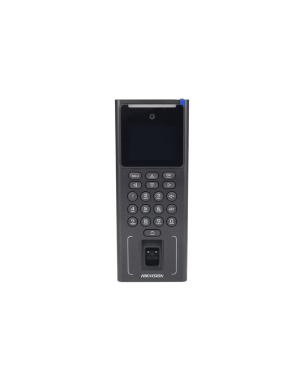 Control de Acceso y Asistencia HIKVISION DS-K1T321MFWX (O-STD) – Facial, Huella, PIN, Mifare, WiFi, LCD 2.4", Cámara 2MP, Fuente Incluida