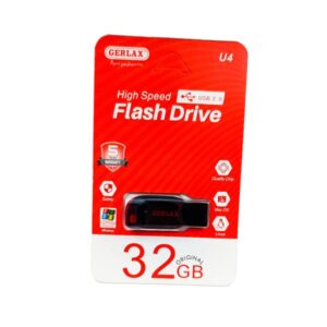 Llave Maya U4 Gerlax – 32GB, Negro y Rojo