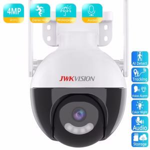 Cámara WiFi Mini PTZ 4MP Exterior con 4 LEDs y 2 Antenas