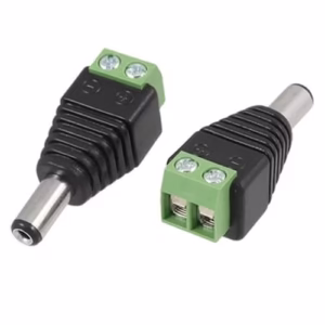Conectores DC Macho 5.5x2.1mm para Cámaras de Seguridad