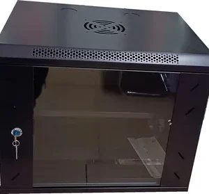Gabinete / Rack De Red Montaje En Pared 9u NEGRO A5009 530*400*450MM