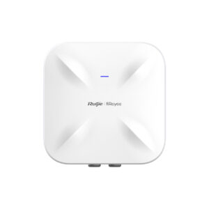 Access Point Exterior Reyee RG‑RAP6260(G) – Wi‑Fi 6 AX1800, Largo Alcance, IP68, Omnidireccional 360°, GE + SFP, PoE+ 30W