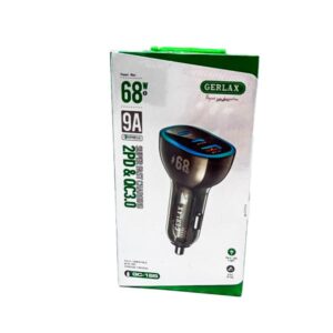 Cargador para Auto Gerlax GC-18S – USB Doble, Color Negro