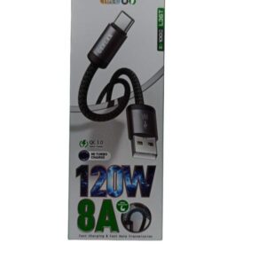 Cable USB Tipo C Gerlax L36T – 1 Metro, Gris