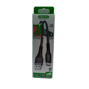 Cable USB a Micro B Gerlax L28V – 1 Metro, Blanco